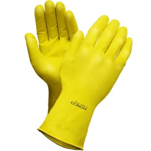 Light-Fit Latex 12" 16mil Flocked Yellow Large 12x12